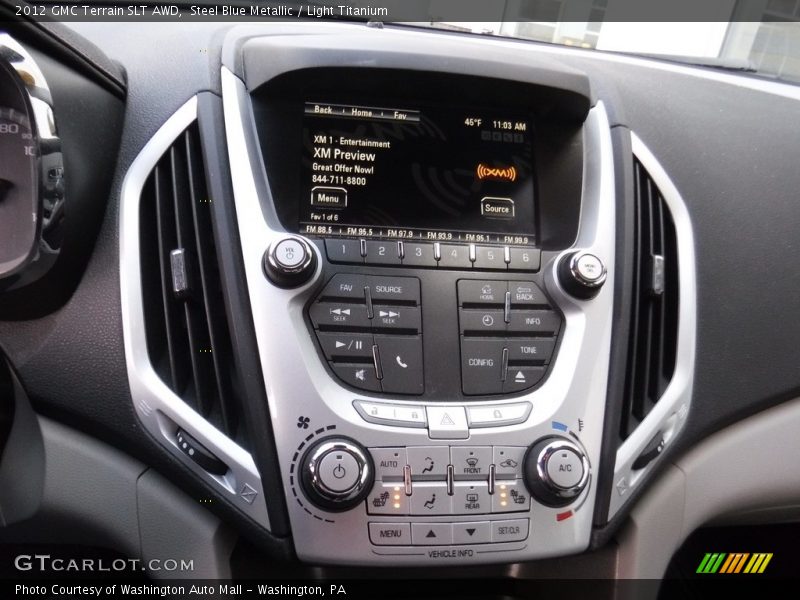 Steel Blue Metallic / Light Titanium 2012 GMC Terrain SLT AWD
