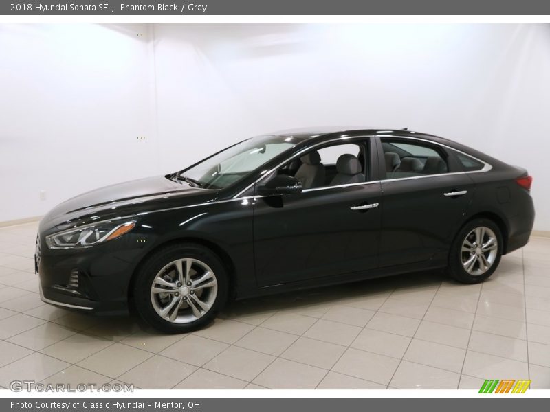 Phantom Black / Gray 2018 Hyundai Sonata SEL