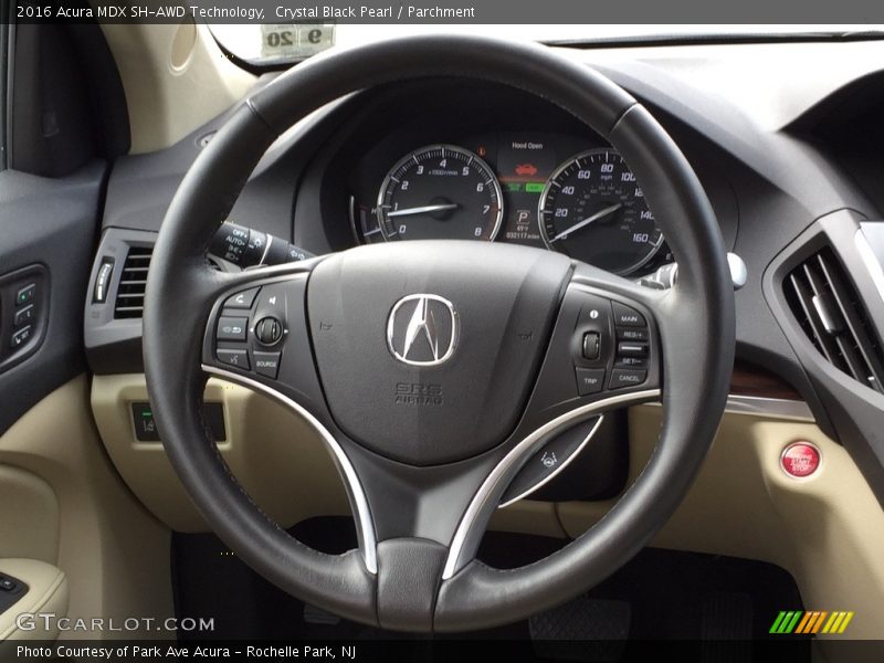 Crystal Black Pearl / Parchment 2016 Acura MDX SH-AWD Technology