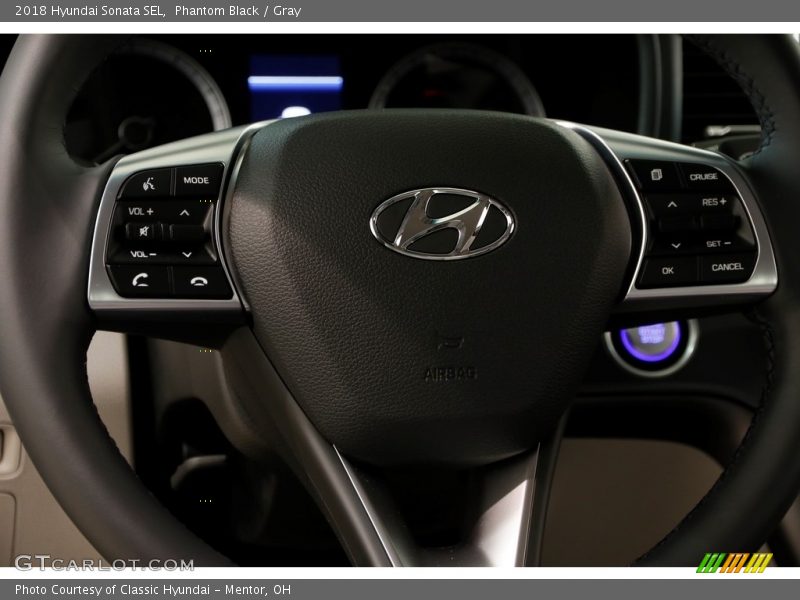 Phantom Black / Gray 2018 Hyundai Sonata SEL
