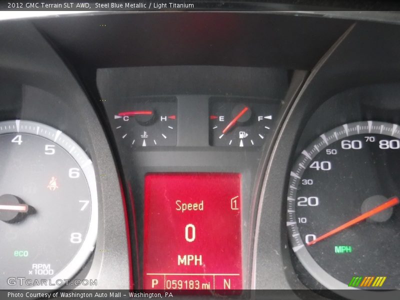 Steel Blue Metallic / Light Titanium 2012 GMC Terrain SLT AWD