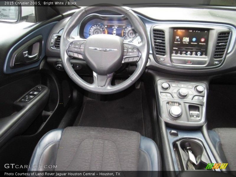 Bright White / Black 2015 Chrysler 200 S