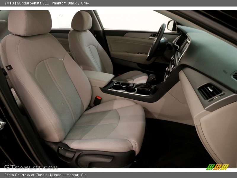 Phantom Black / Gray 2018 Hyundai Sonata SEL