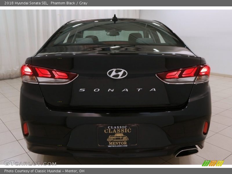 Phantom Black / Gray 2018 Hyundai Sonata SEL