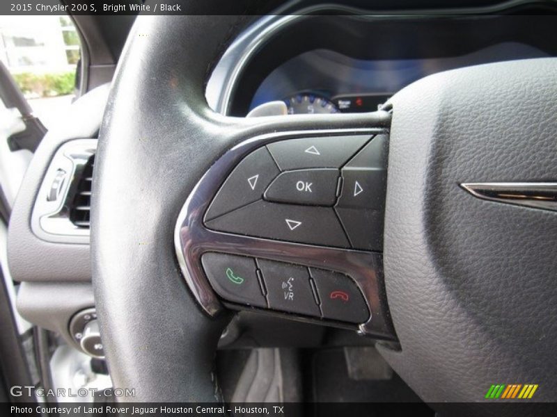 Bright White / Black 2015 Chrysler 200 S