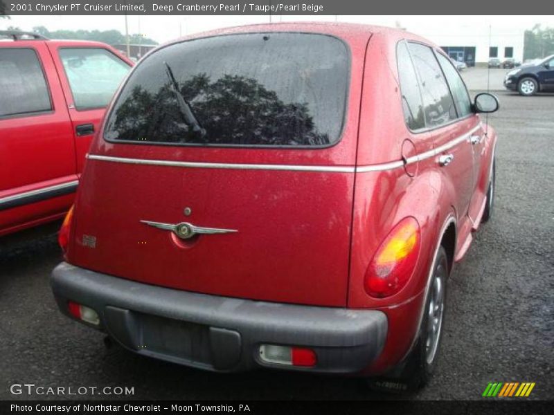 Deep Cranberry Pearl / Taupe/Pearl Beige 2001 Chrysler PT Cruiser Limited