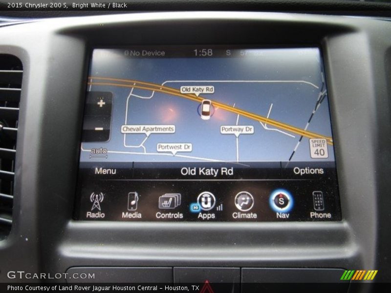 Bright White / Black 2015 Chrysler 200 S