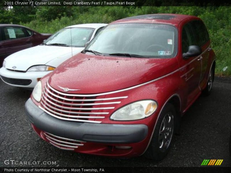 Deep Cranberry Pearl / Taupe/Pearl Beige 2001 Chrysler PT Cruiser Limited