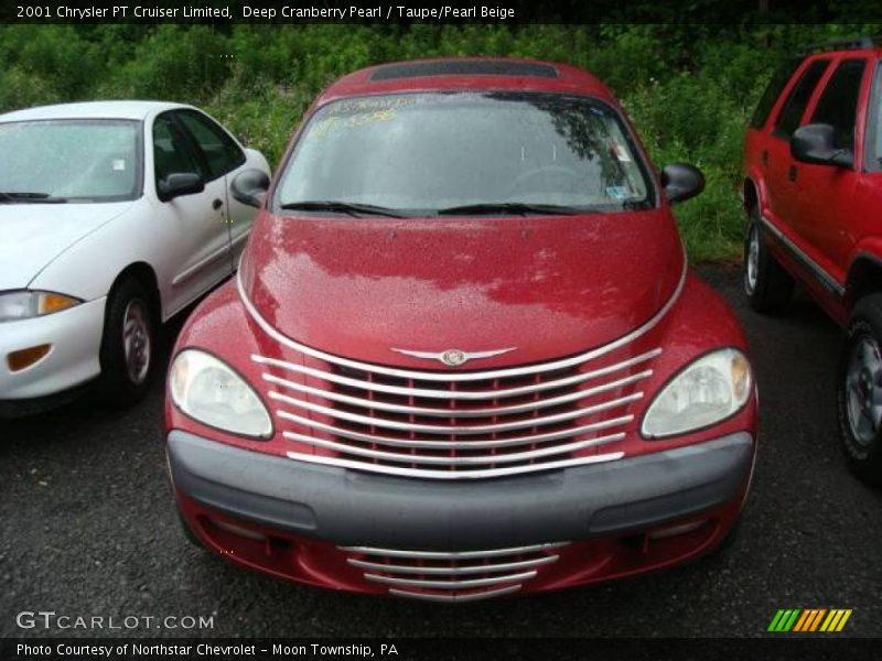 Deep Cranberry Pearl / Taupe/Pearl Beige 2001 Chrysler PT Cruiser Limited