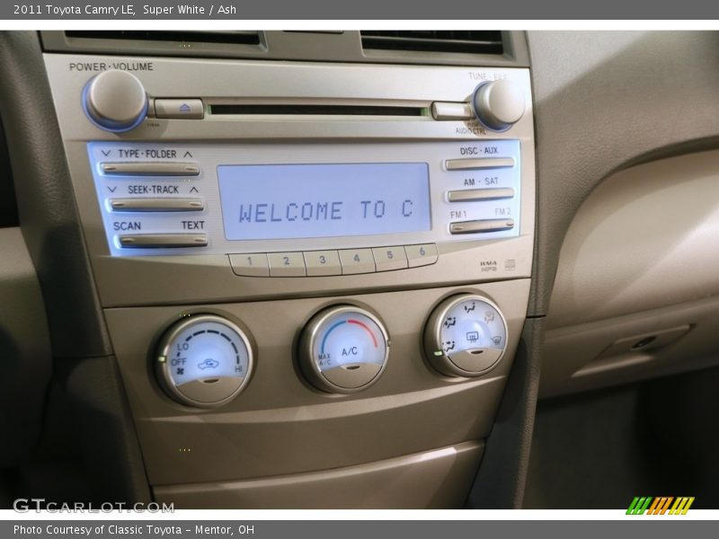 Super White / Ash 2011 Toyota Camry LE