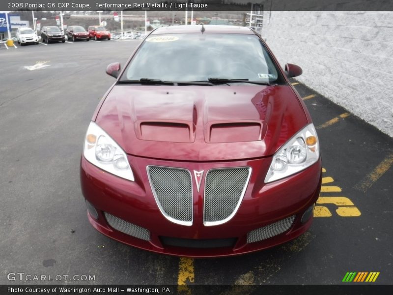 Performance Red Metallic / Light Taupe 2008 Pontiac G6 GXP Coupe