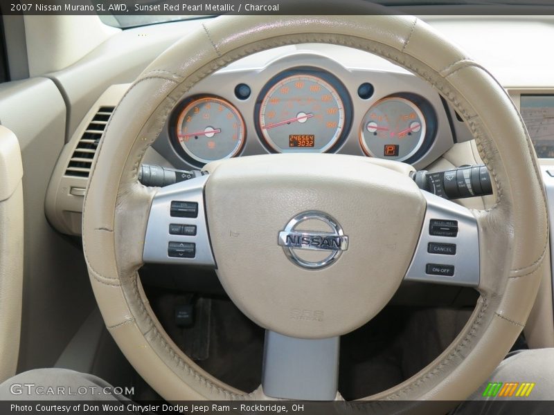 Sunset Red Pearl Metallic / Charcoal 2007 Nissan Murano SL AWD