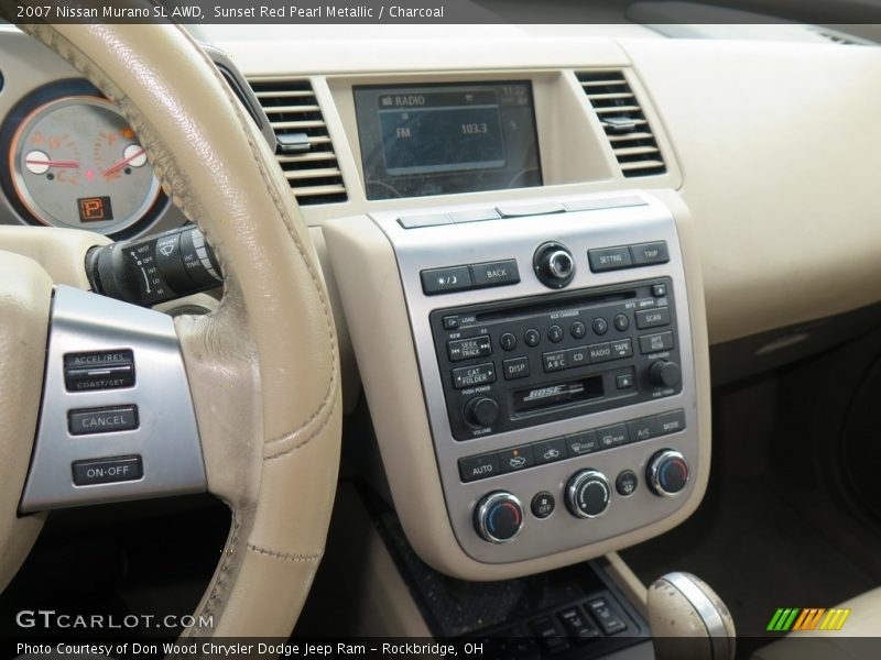 Sunset Red Pearl Metallic / Charcoal 2007 Nissan Murano SL AWD