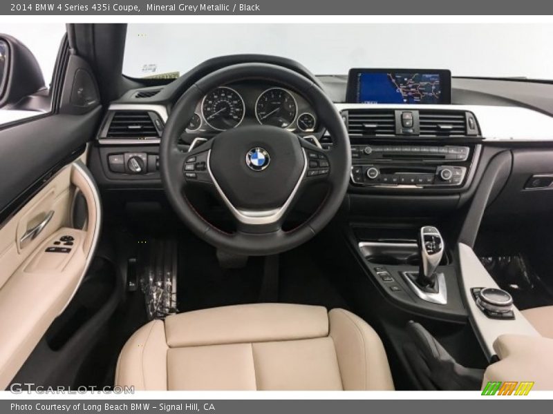 Mineral Grey Metallic / Black 2014 BMW 4 Series 435i Coupe