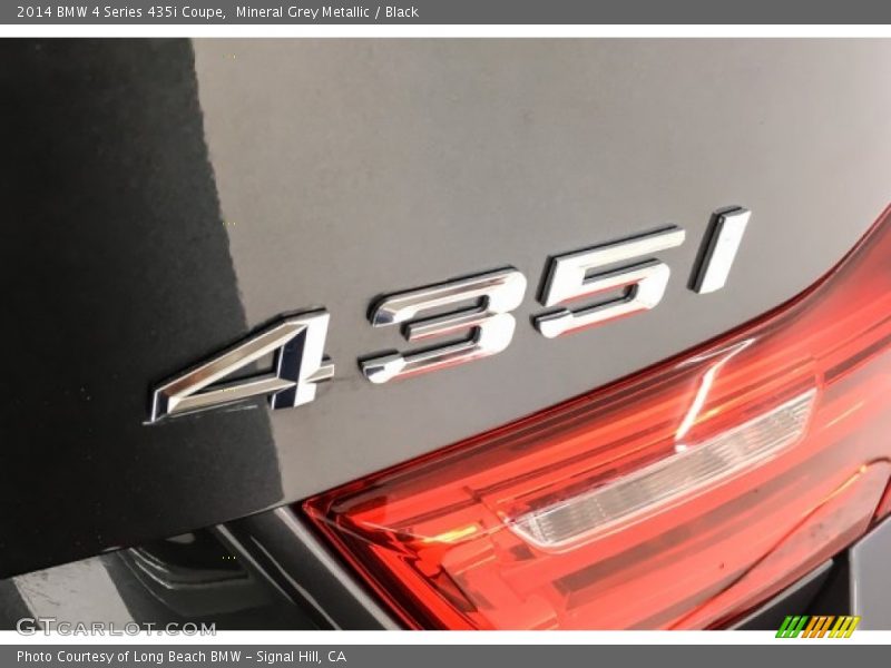 Mineral Grey Metallic / Black 2014 BMW 4 Series 435i Coupe