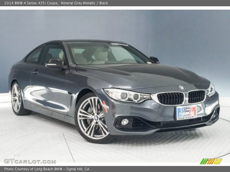 Mineral Grey Metallic / Black 2014 BMW 4 Series 435i Coupe