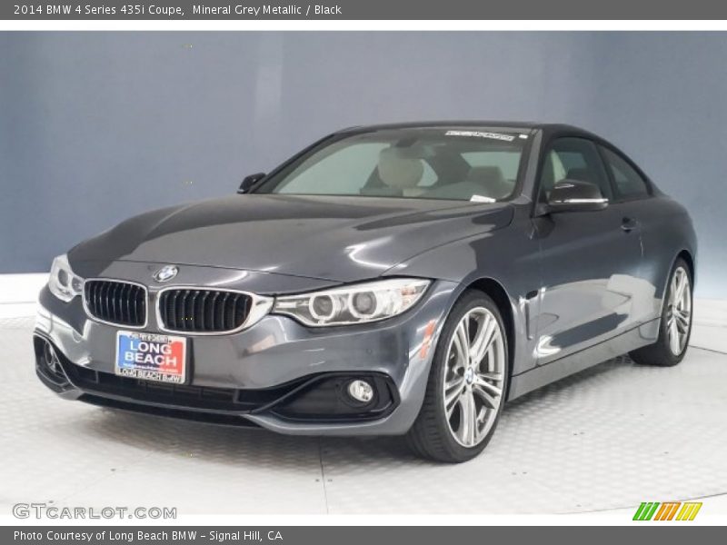 Mineral Grey Metallic / Black 2014 BMW 4 Series 435i Coupe