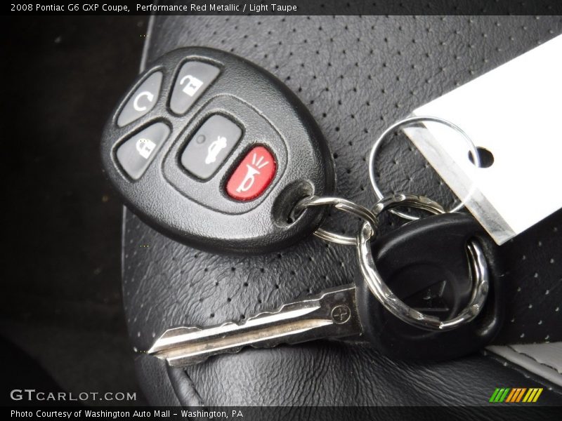 Performance Red Metallic / Light Taupe 2008 Pontiac G6 GXP Coupe