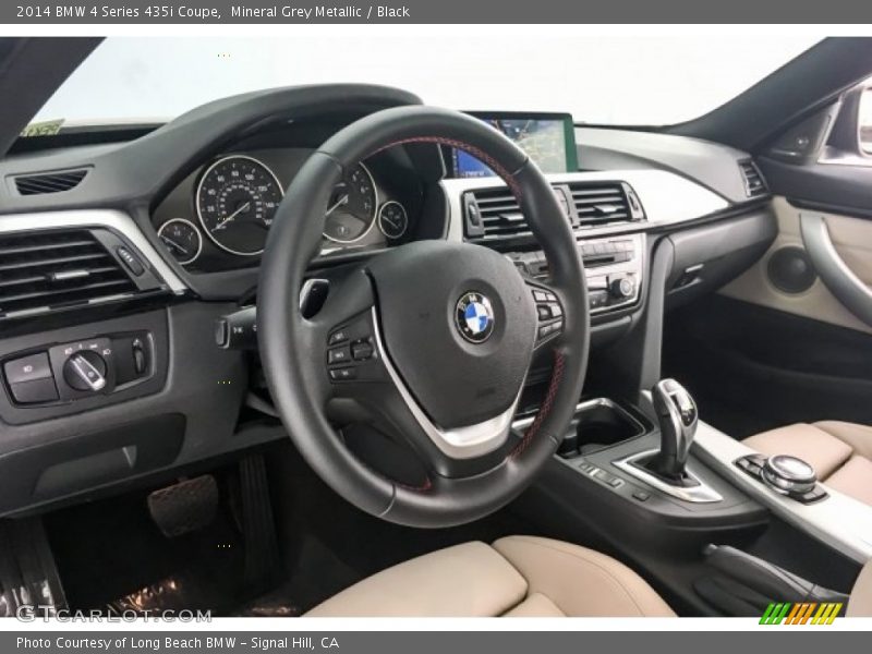 Mineral Grey Metallic / Black 2014 BMW 4 Series 435i Coupe