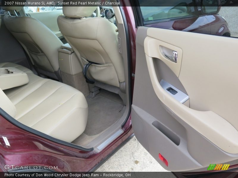 Sunset Red Pearl Metallic / Charcoal 2007 Nissan Murano SL AWD