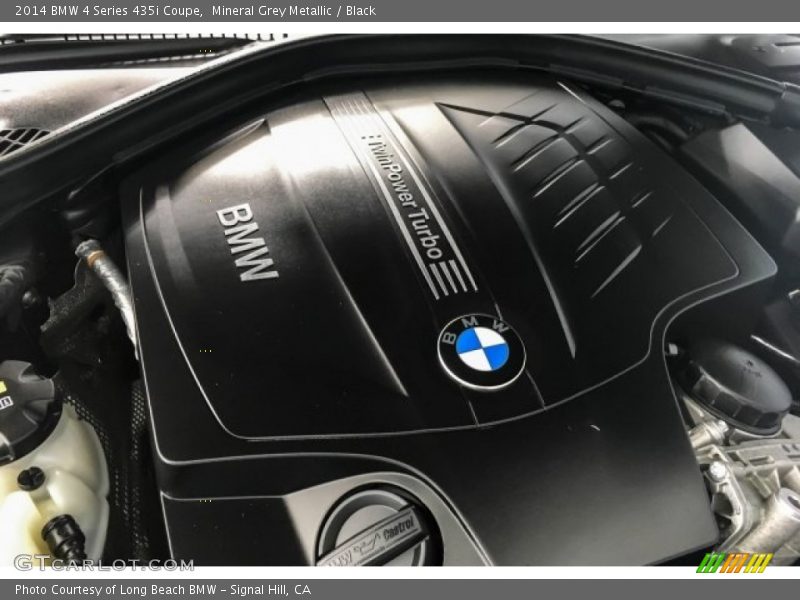 Mineral Grey Metallic / Black 2014 BMW 4 Series 435i Coupe