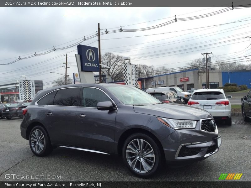 Modern Steel Metallic / Ebony 2017 Acura MDX Technology SH-AWD