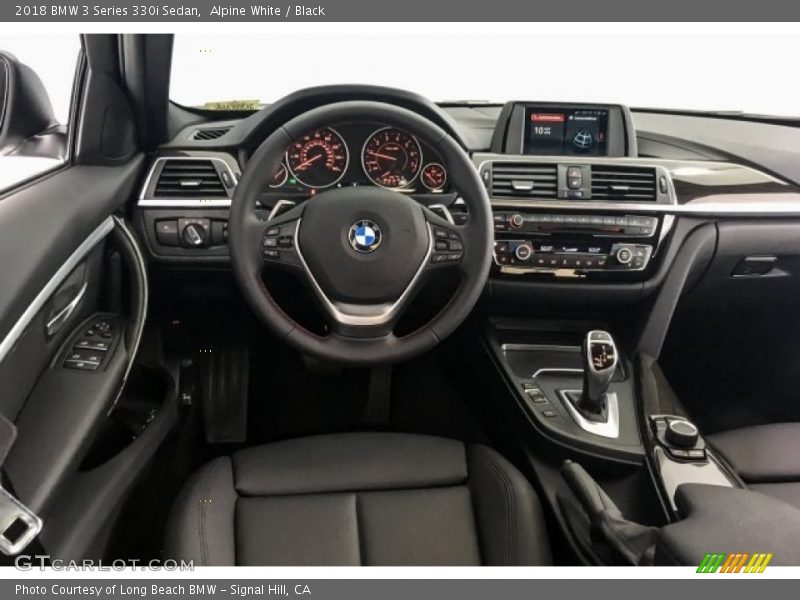 Alpine White / Black 2018 BMW 3 Series 330i Sedan