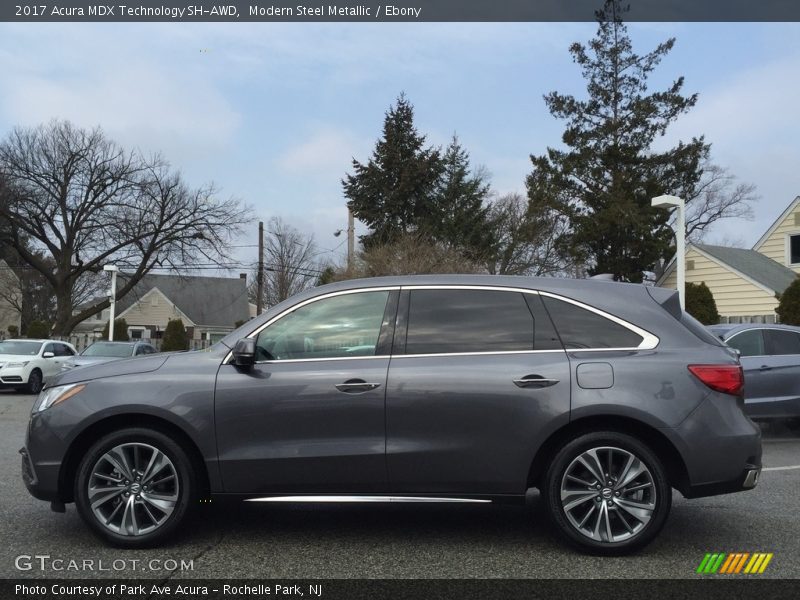 Modern Steel Metallic / Ebony 2017 Acura MDX Technology SH-AWD