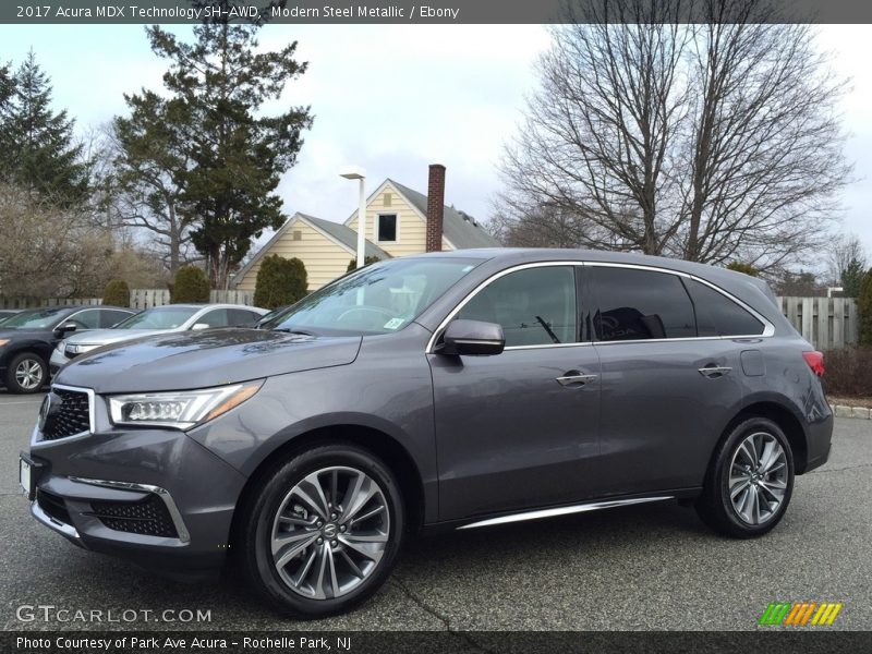 Modern Steel Metallic / Ebony 2017 Acura MDX Technology SH-AWD