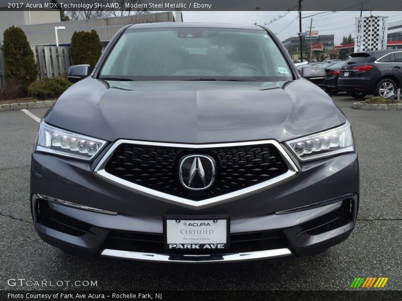 Modern Steel Metallic / Ebony 2017 Acura MDX Technology SH-AWD