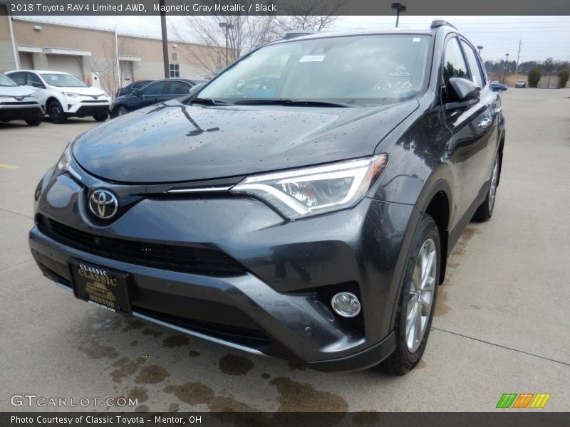 Magnetic Gray Metallic / Black 2018 Toyota RAV4 Limited AWD