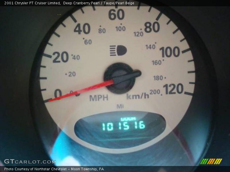 Deep Cranberry Pearl / Taupe/Pearl Beige 2001 Chrysler PT Cruiser Limited