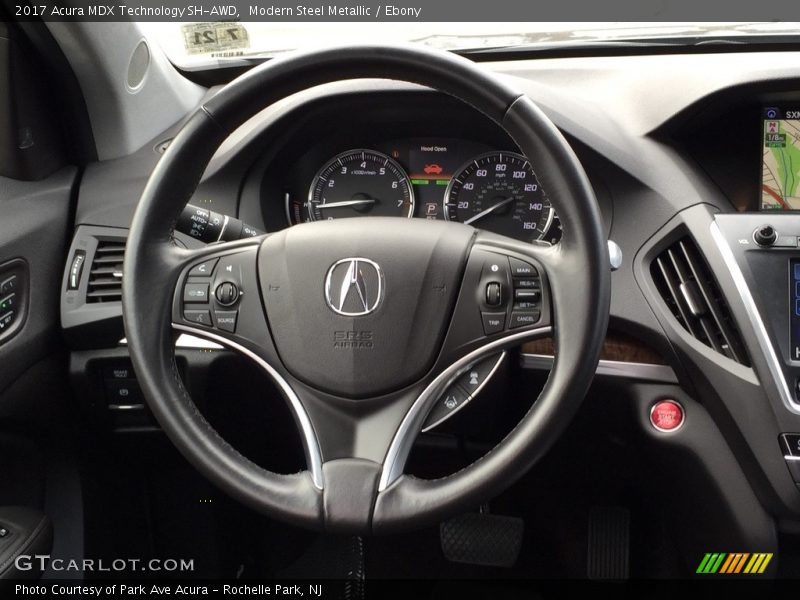 Modern Steel Metallic / Ebony 2017 Acura MDX Technology SH-AWD