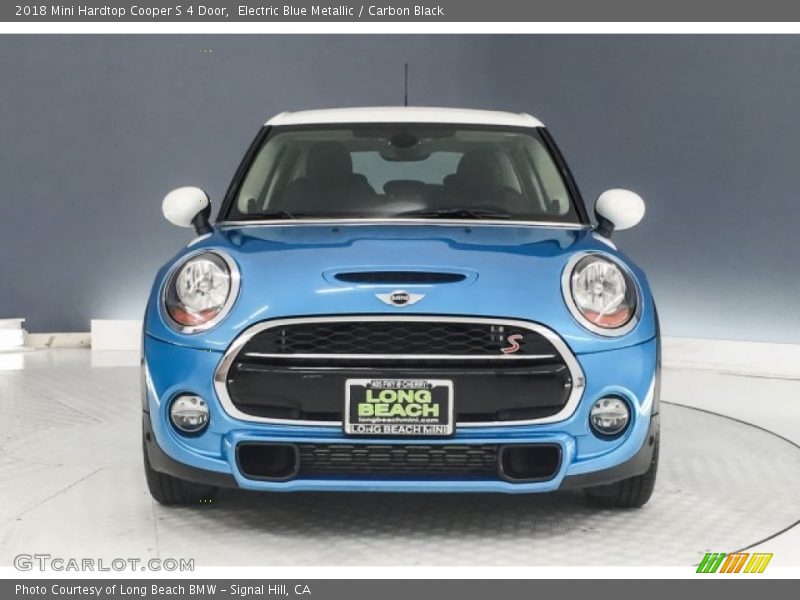 Electric Blue Metallic / Carbon Black 2018 Mini Hardtop Cooper S 4 Door