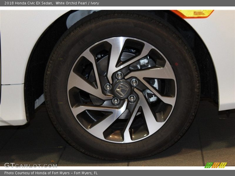 White Orchid Pearl / Ivory 2018 Honda Civic EX Sedan
