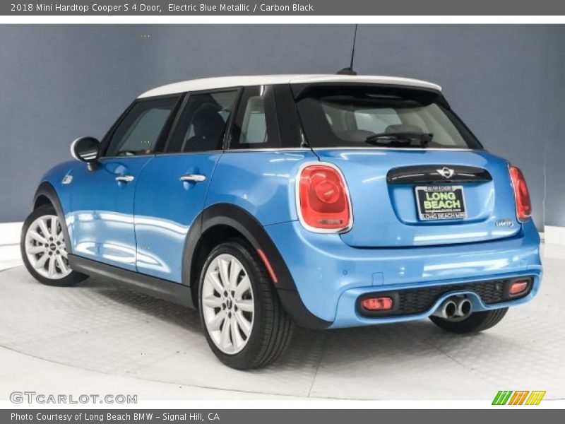 Electric Blue Metallic / Carbon Black 2018 Mini Hardtop Cooper S 4 Door