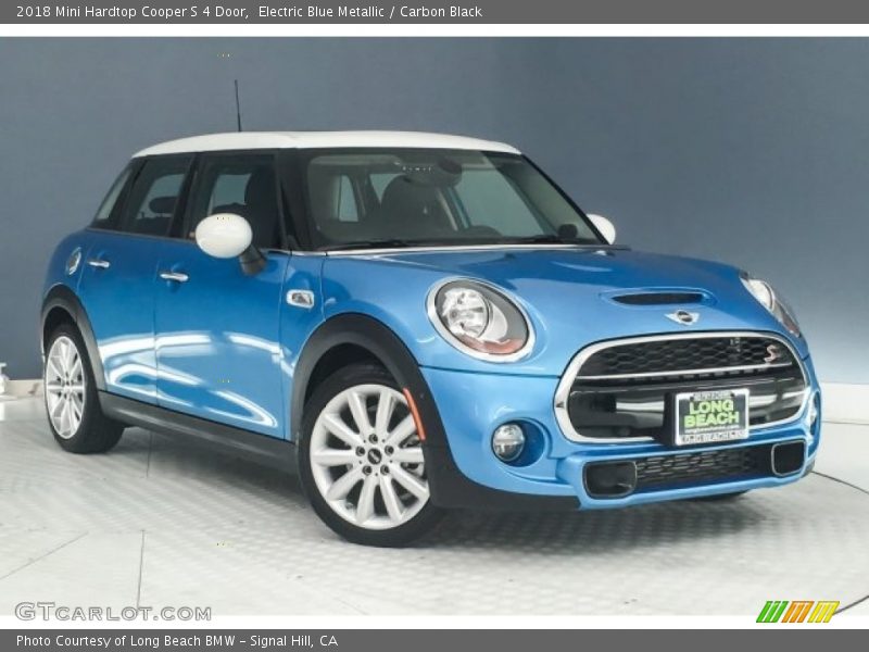 Electric Blue Metallic / Carbon Black 2018 Mini Hardtop Cooper S 4 Door