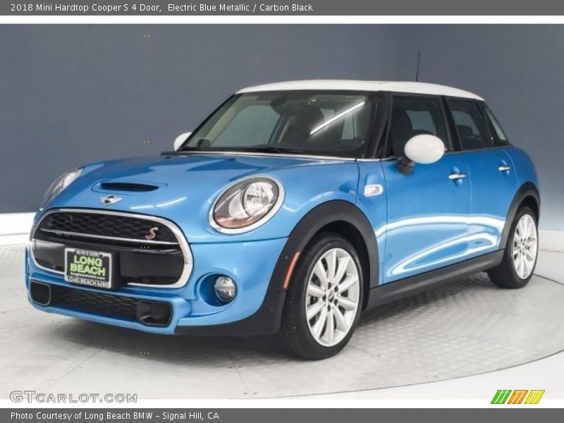 Electric Blue Metallic / Carbon Black 2018 Mini Hardtop Cooper S 4 Door
