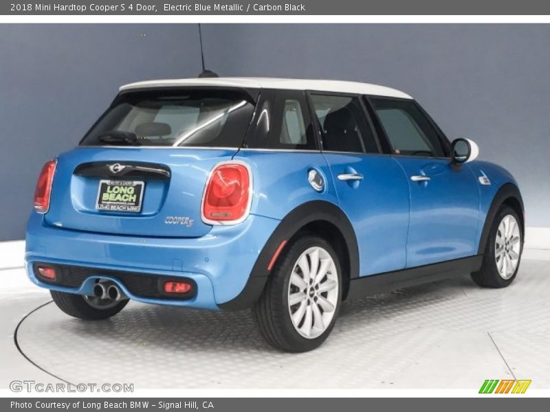 Electric Blue Metallic / Carbon Black 2018 Mini Hardtop Cooper S 4 Door