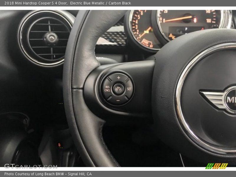 Electric Blue Metallic / Carbon Black 2018 Mini Hardtop Cooper S 4 Door