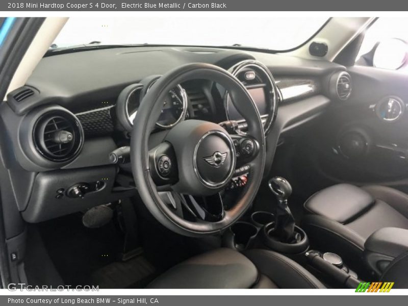 Electric Blue Metallic / Carbon Black 2018 Mini Hardtop Cooper S 4 Door