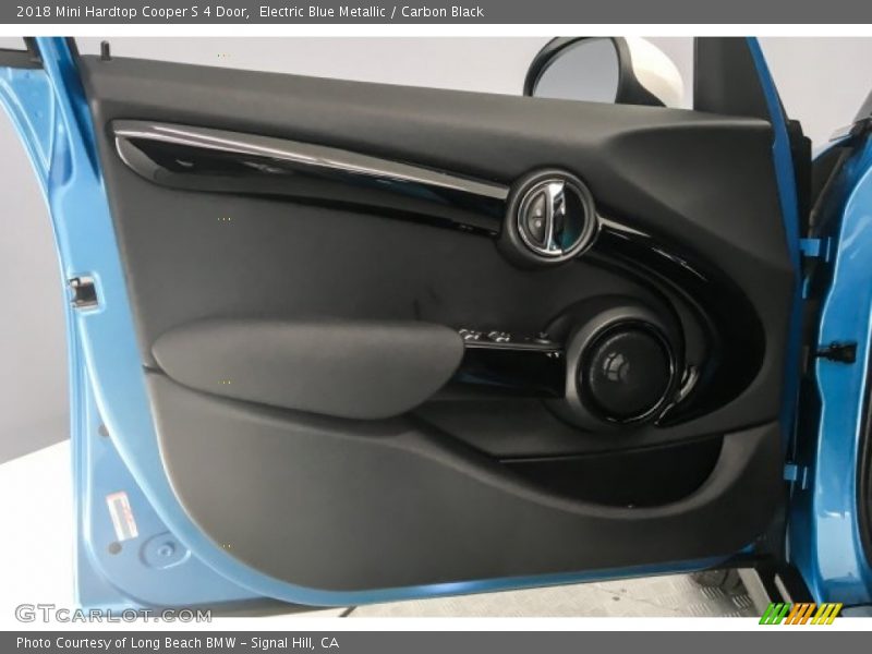 Electric Blue Metallic / Carbon Black 2018 Mini Hardtop Cooper S 4 Door