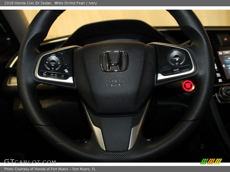 White Orchid Pearl / Ivory 2018 Honda Civic EX Sedan