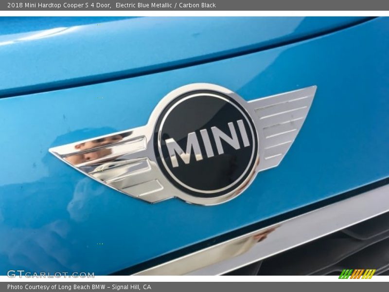 Electric Blue Metallic / Carbon Black 2018 Mini Hardtop Cooper S 4 Door
