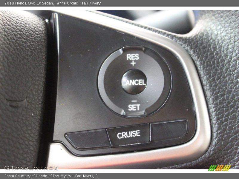 White Orchid Pearl / Ivory 2018 Honda Civic EX Sedan