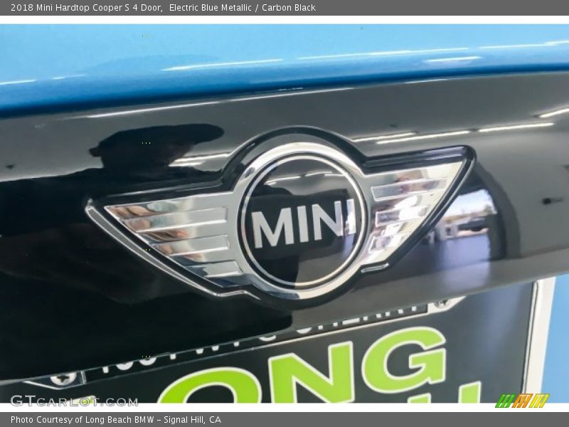 Electric Blue Metallic / Carbon Black 2018 Mini Hardtop Cooper S 4 Door