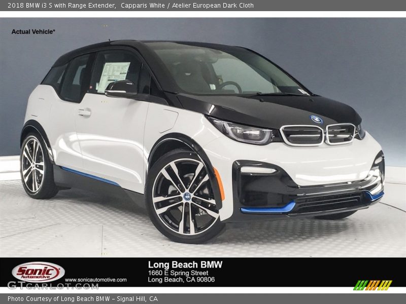 Capparis White / Atelier European Dark Cloth 2018 BMW i3 S with Range Extender