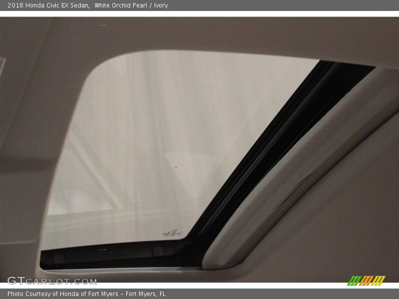 White Orchid Pearl / Ivory 2018 Honda Civic EX Sedan