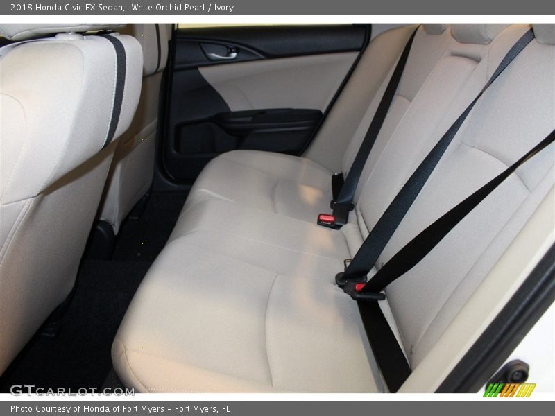 White Orchid Pearl / Ivory 2018 Honda Civic EX Sedan