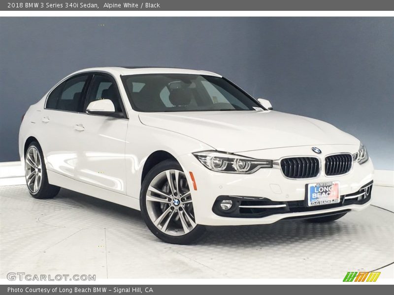 Alpine White / Black 2018 BMW 3 Series 340i Sedan